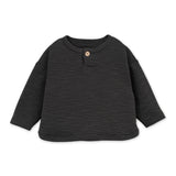 Play Up Baby l/s Top & Printed Stripe Pants Set ~ Charcoal/Moss