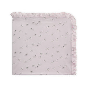 Magnetic Me Modal Ruffle Blanket ~ Pink Savannah Plains