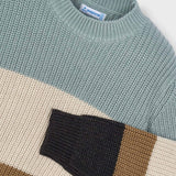 Mayoral Boys Color Block Knit Sweater ~ Glacial