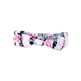 Angel Dear Knot Headband ~ Cabbage Rose Stripe