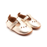 Old Soles Droplet T-Strap Baby Shoe ~ Gold