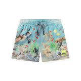 Molo Baby Neptune Rashguard & Niko Swim Trunks Set ~ Happy Ocean