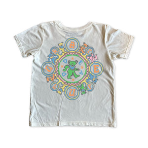 Rowdy Sprout Baby Grateful Dead Kaleidoscope Bears s/s Tee ~ Vintage White