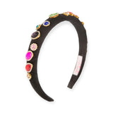 Bari Lynn Thin Jeweled Padded Headband