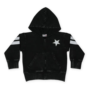 Mish Boys Sports Star Enzyme Zip Hoodie & Jogger Set ~ Black