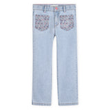 Billieblush Rhinestone Pocket Denim Pants ~ Double Stone/Bleach