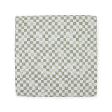 Little Unicorn Organic Cotton Muslin Swaddle ~ Green Checker