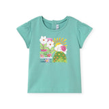 Mayoral Baby Girl Embroidered T-Shirt & Printed Leggings Set ~ Agate Floral