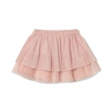 Mayoral Baby Girl Cherie T-shirt & Pleated Tulle Skirt Set ~ Peony/Blossom
