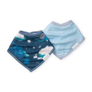 Loulou Lollipop Muslin Bandana Bib Set ~ Stargazing Bear