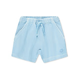 Molo Baby Dazzle Zip Sweatshirt, Enzo Tee & Simms Shorts Set ~ Stream/Daylight White