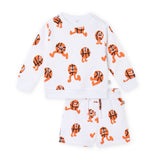 Stella McCartney Baby Boy Basketball Sweatshirt & Shorts Set ~ White Multi
