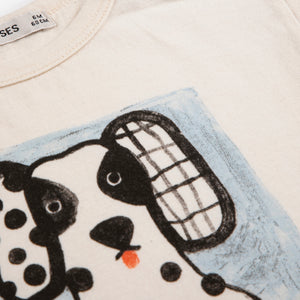 Bobo Choses Baby Van Dog T-shirt ~ White