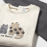 Mayoral Baby Girl Cardigan, l/s Tee & Leggings 3pc Set ~ Lead