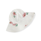 Oh Baby! Picking Daisies Print Cotton Sun Hat ~ Oyster