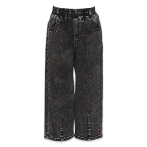 Baby Sara Rhinestone Barrel Jeans 7-12 ~ Black