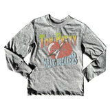 Rowdy Sprout Tom Petty & the Heartbreakers Vintage Logo l/s Tee ~ Tri-Grey