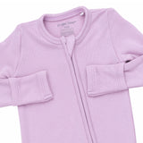 Angel Dear 2 Way Zipper Ribbed Footie ~ Winsome Orchid