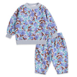 Bobo Choses Baby Watercolor Print Sweatshirt & Sweatpants Set ~ Lavender