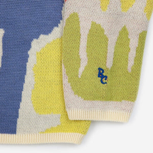 Bobo Choses Cropped Jacquard Cardigan ~ Carnival