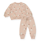 Rylee + Cru Oversized Sweatshirt & Sweatpants Set ~ Doves/Rose