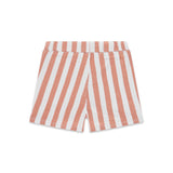 Babyface Baby Boy Drawstring Shorts ~ Orange Stripe