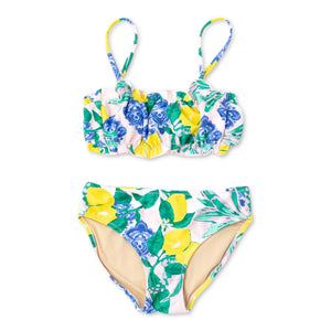Shade Critters Santorini Citrus Smocked Two Piece Swimsuit ~ Multi