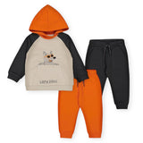 Mayoral Baby Boy Hoodie & Sweatpants 3pc Set ~ Pumpkin