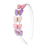 Lilies & Roses Lilac Shimmer Butterflies Headband