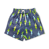 Mish Boys Gradient Bolt Swim Trunks ~ Navy Multi