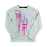 Appaman Girls Ruby Sweatshirt & Katelyn Sweats Set ~ Stars/Soft Heather Grey