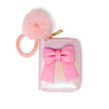 Tiny Treats Shiny Jumbo Bow Spiral Strap Wallet
