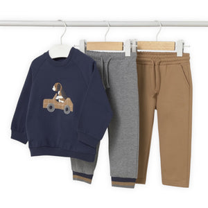 Mayoral Baby Boy Sweatshirt & Pants 3 Piece Set ~ Blue