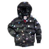 Appaman Girls Puffy Coat ~ Rainbow Hearts