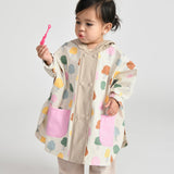 7am Rainwear Rain Poncho ~ Trees Beige