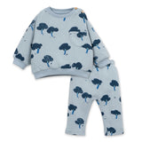Play Up Baby Tree Print Jersey Knit Sweater & Pants Set ~ Blue