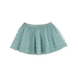 Mayoral Baby Girl l/s Shirt & Tulle Skirt Set ~ Nude/Jade