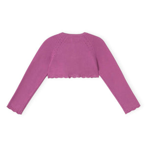 Mayoral Baby Girl Basic Knit Bolero ~ Orchid