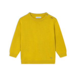 Mayoral Baby Boy Basic Knit Crewneck Sweater ~ Olive