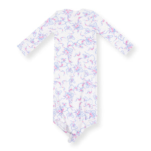 Angel Dear Ribbed Knotted Gown ~ Ribbon Floral Fling