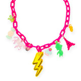 Sadie's Moon Charm-Tastic Charm Necklace ~ Lightening Bolt