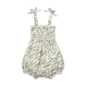 Play Up Baby Zebra Print Woven Bubble ~ Sage
