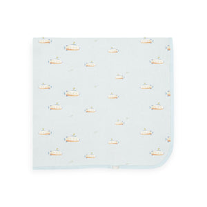 Coccoli Modal Blanket ~ Submarines/Spa Blue