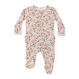 Angel Dear 2 Way Ruffle Zipper Footie ~ Acorn Floral