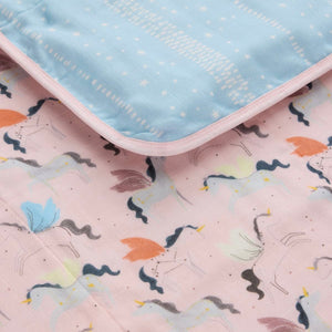 Loulou Lollipop Muslin Quilt Blanket ~ Unicorn Ballet