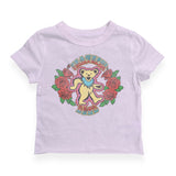 Rowdy Sprout Baby Girl Grateful Dead Bear s/s Fitted Tee ~ Preppy Pink