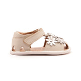 Old Soles Wild Flower Baby Sandal ~ Vanilla/Silver