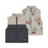 Mayoral Baby Boy Reversible Puffer Vest ~ Shadow