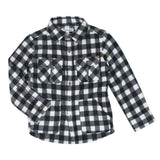 Appaman Boys Snow Fleece Shirt ~ Black Checkerboard