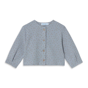 Mayoral Baby Girl Dot Print Cardigan, l/s Top & Leggings Set ~ Hummingbird